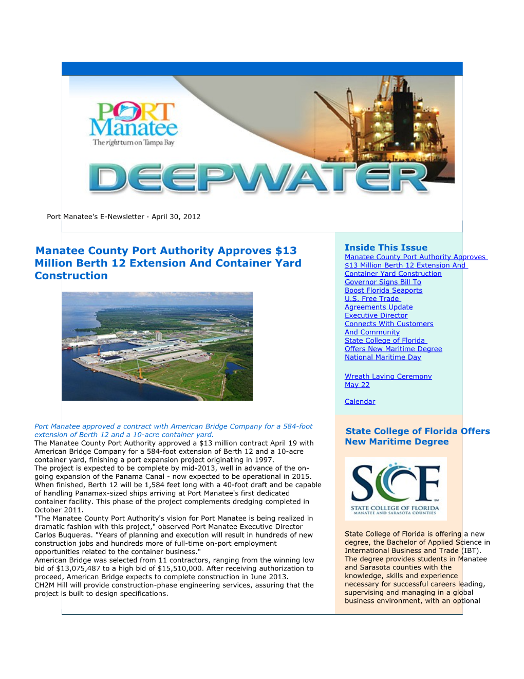 Increases Minimum Funding for the Florida Seaport Transportation Economic Development (FSTED)