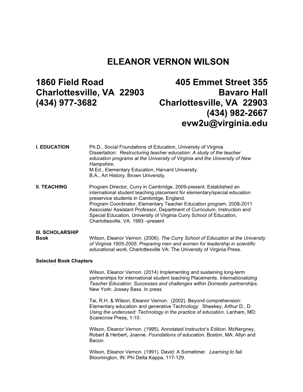 Eleanor Vernon Wilson