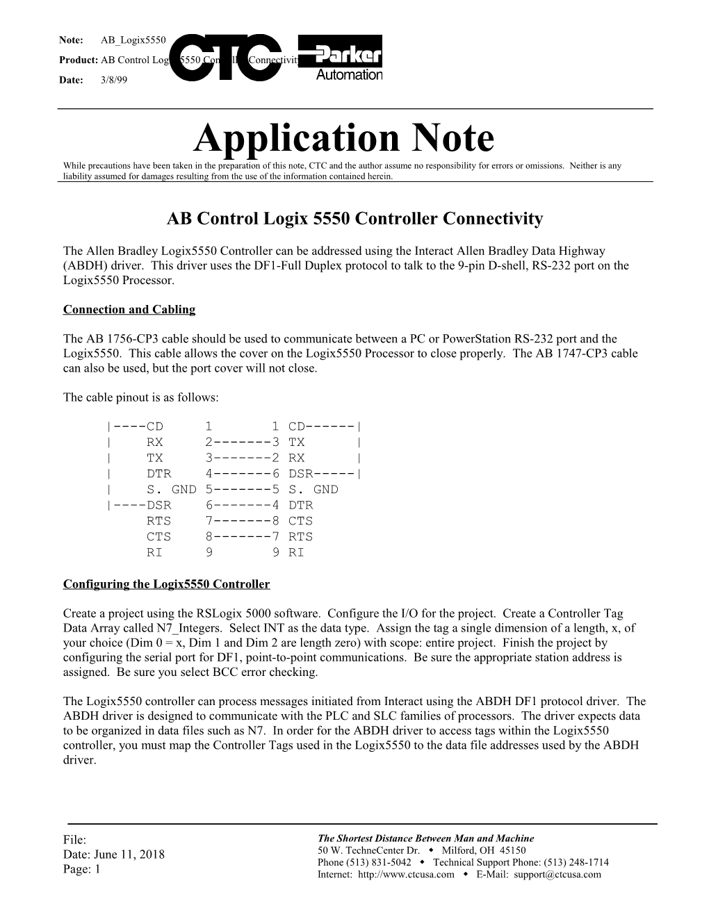 Product:AB Control Logix 5550 Controller Connectivity