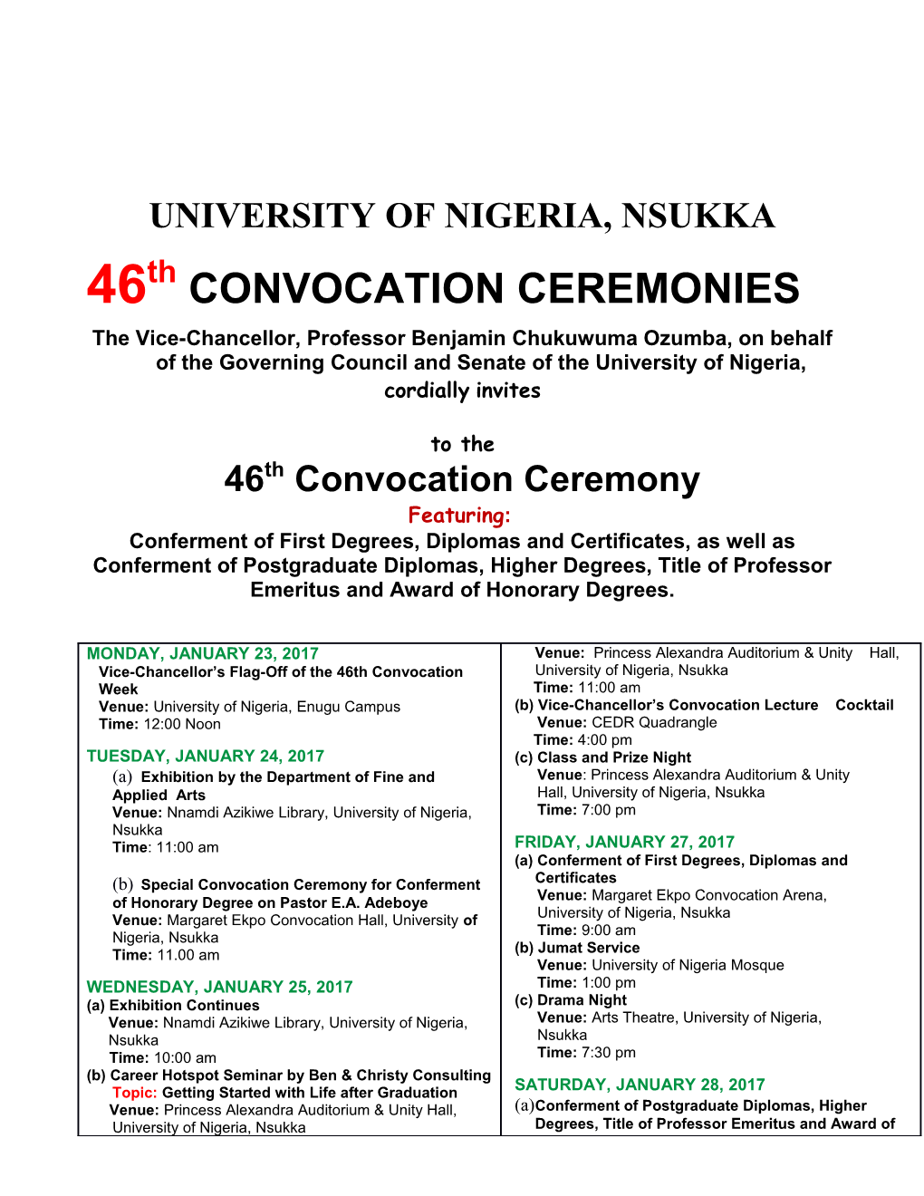 University of Nigeria, Nsukka s1
