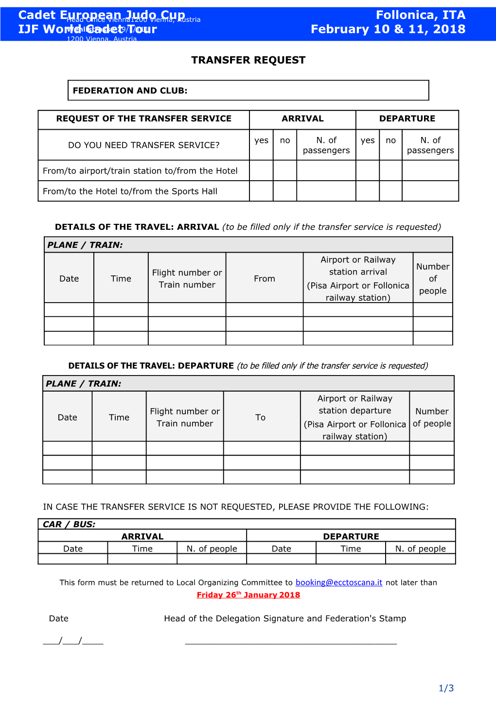 These Details MUST Be Included in Cadet European Cup Outlines 2013 s2