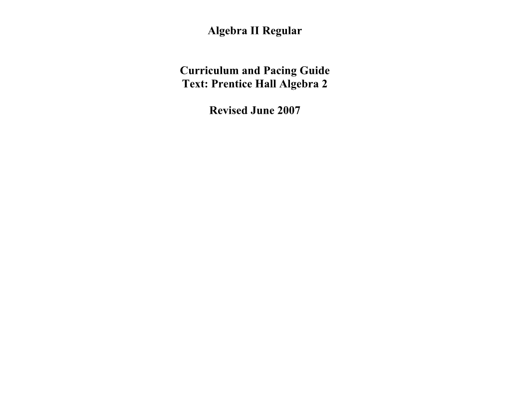 Chapter 1: Tools of Algebra