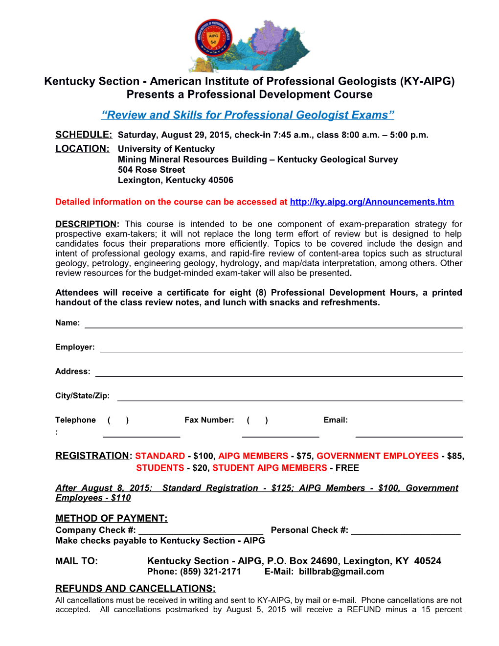 Kentucky Section - American Institute of Professional Geologists (KY-AIPG)