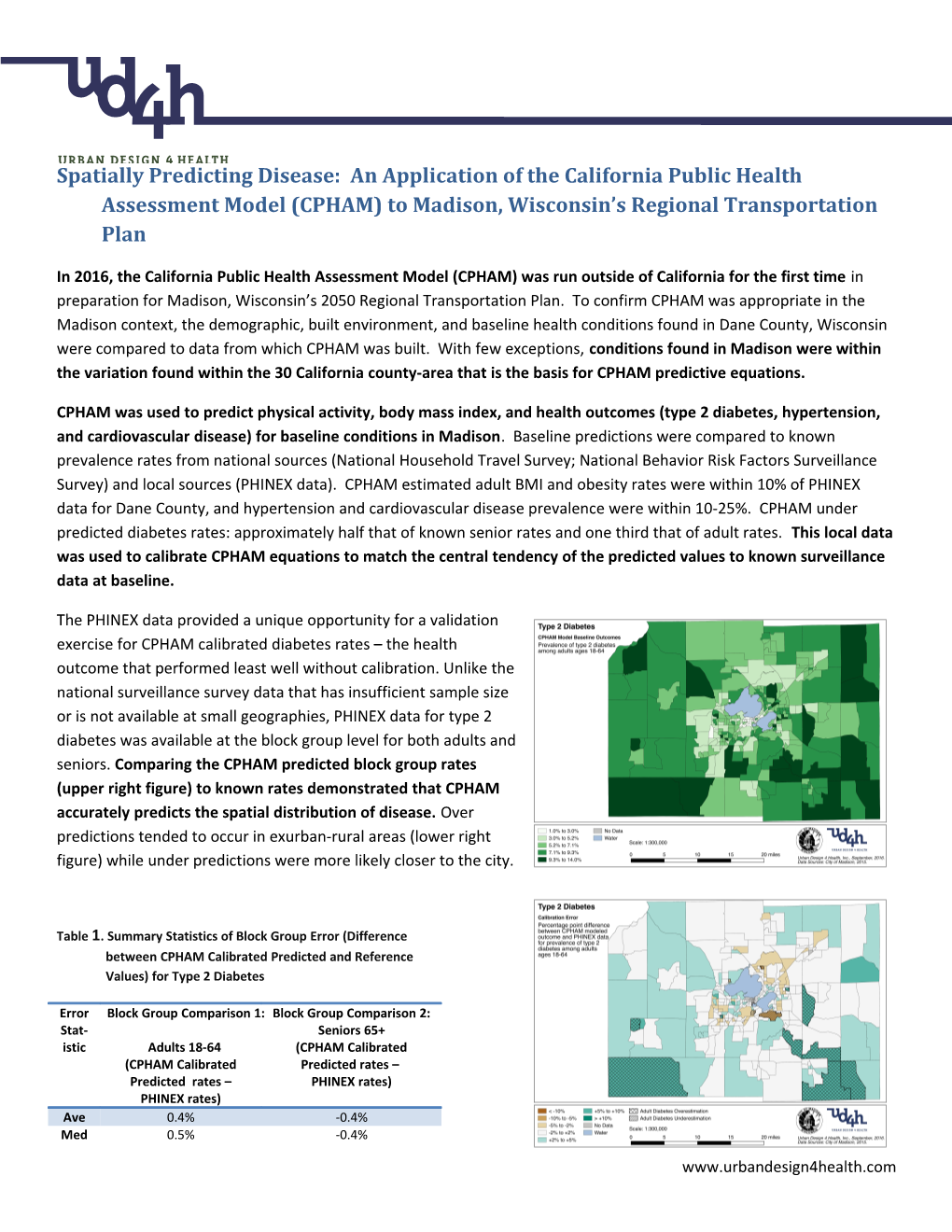 Spatially Predicting Disease: an Application of the California Public Health Assessment