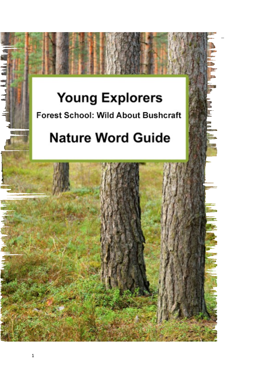 Wild About Bushcraft Word Guide