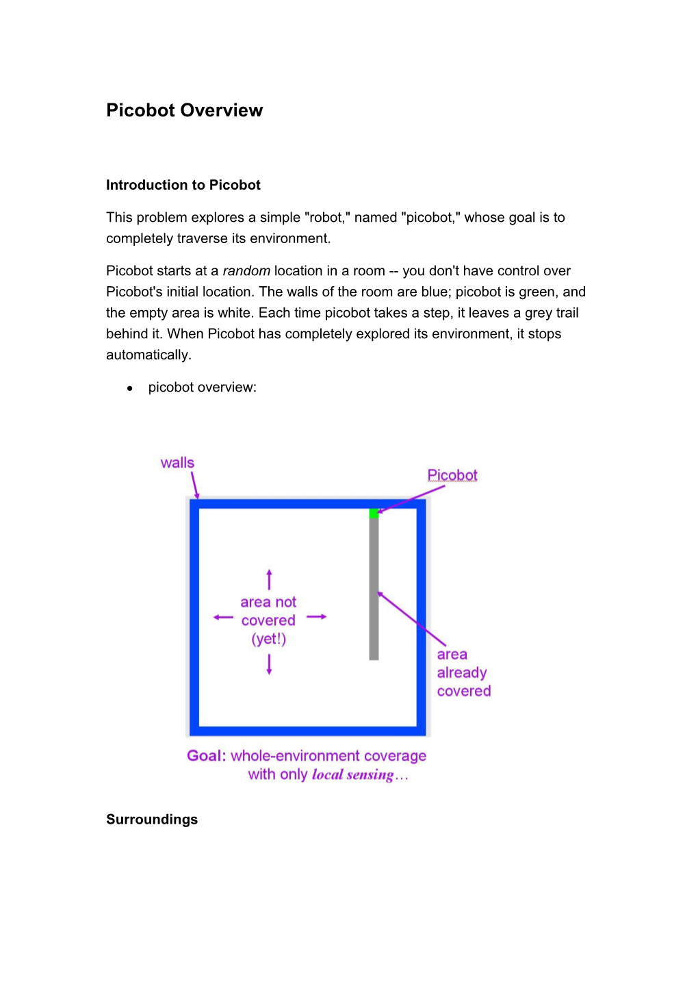 Picobot Overview