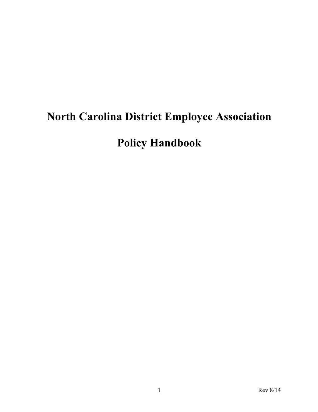 North Carolina District Employee Association