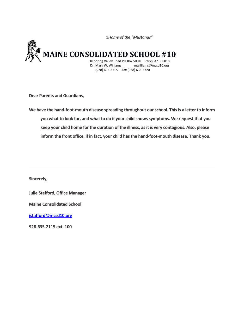 Maine Consolidated School #10