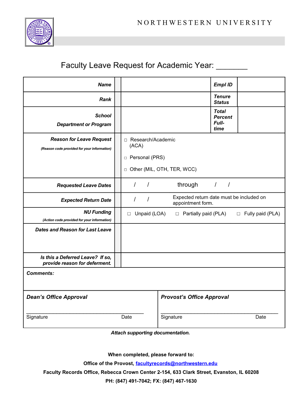 Attach Supporting Documentation