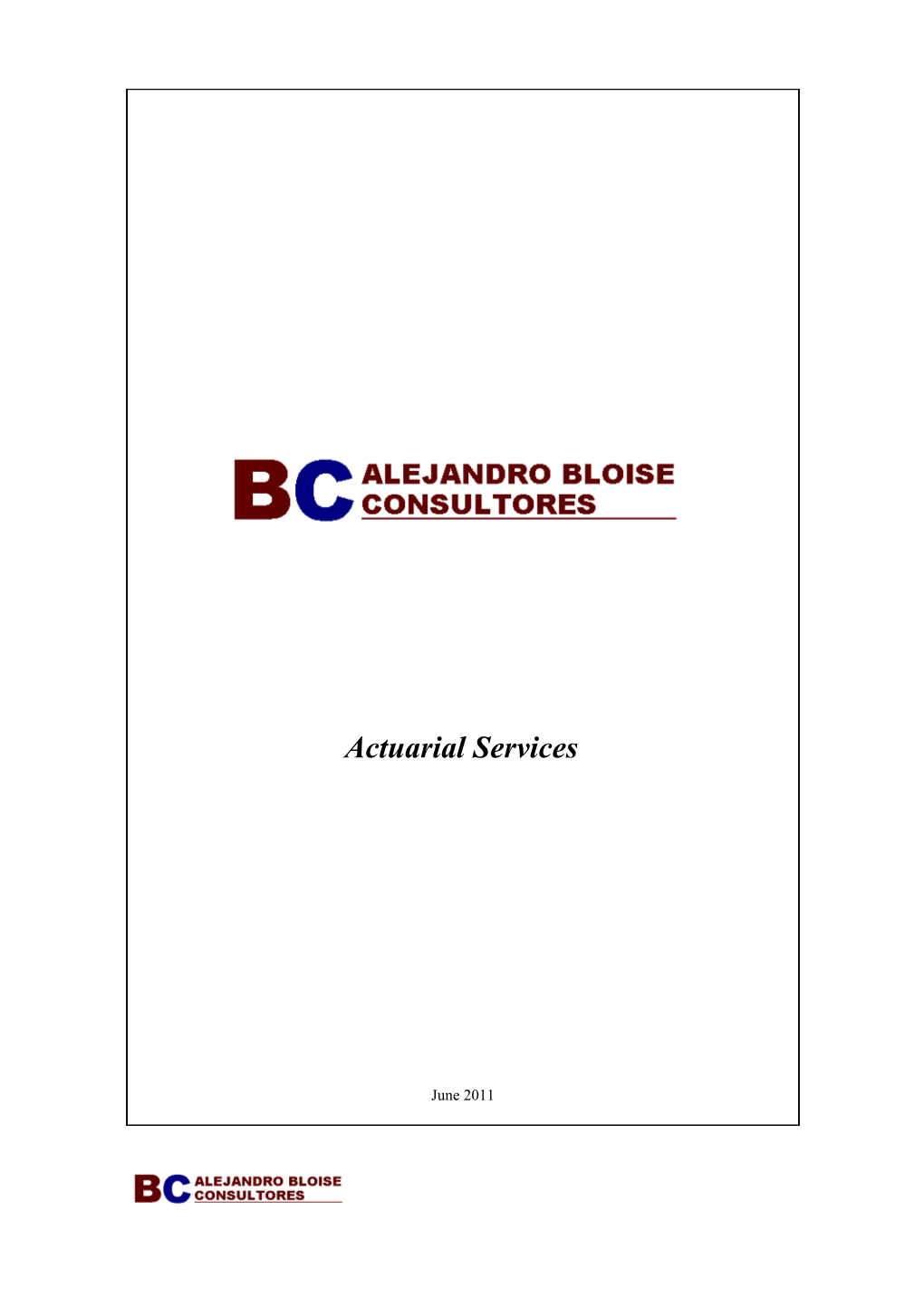 Actuarial Services