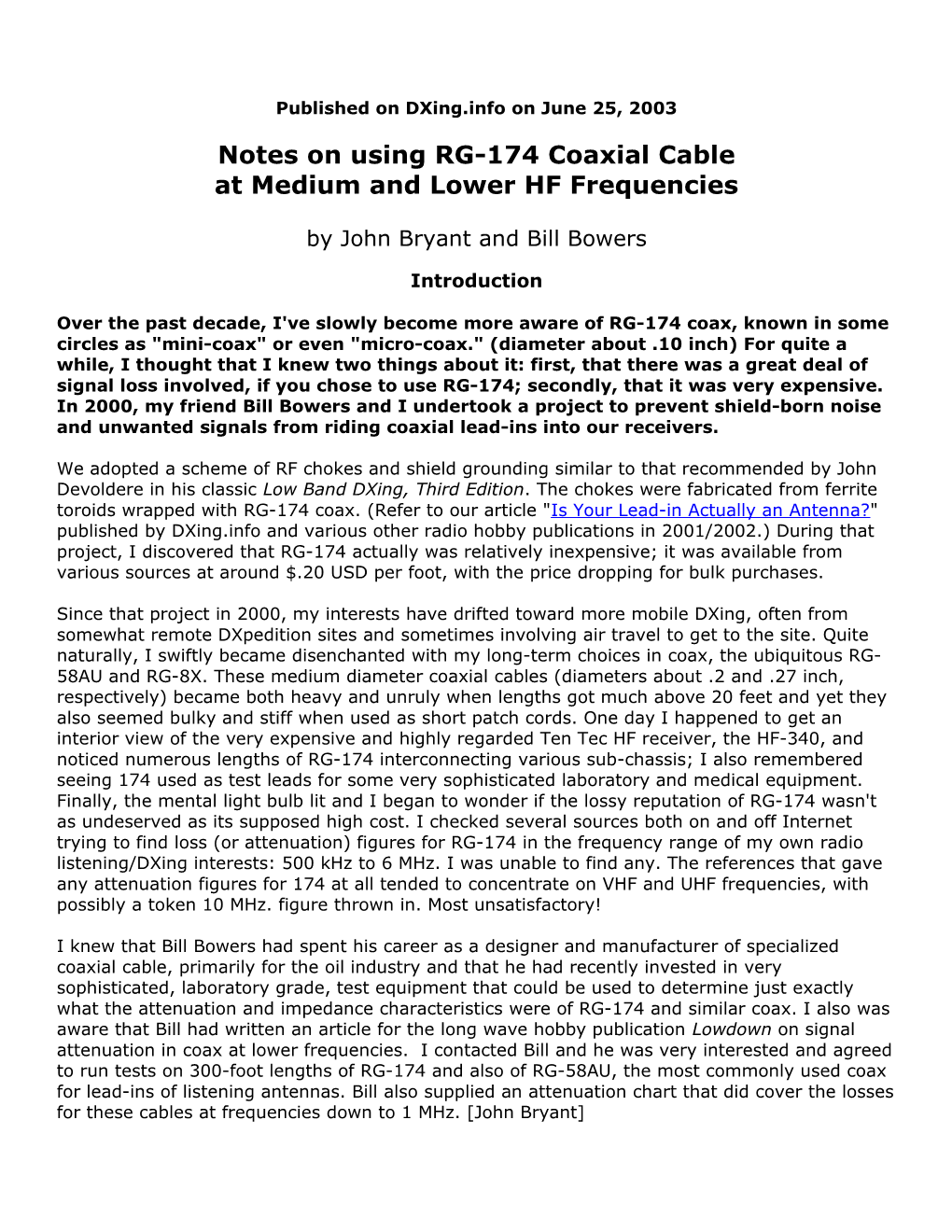 At Medium and Lower HF Frequencies