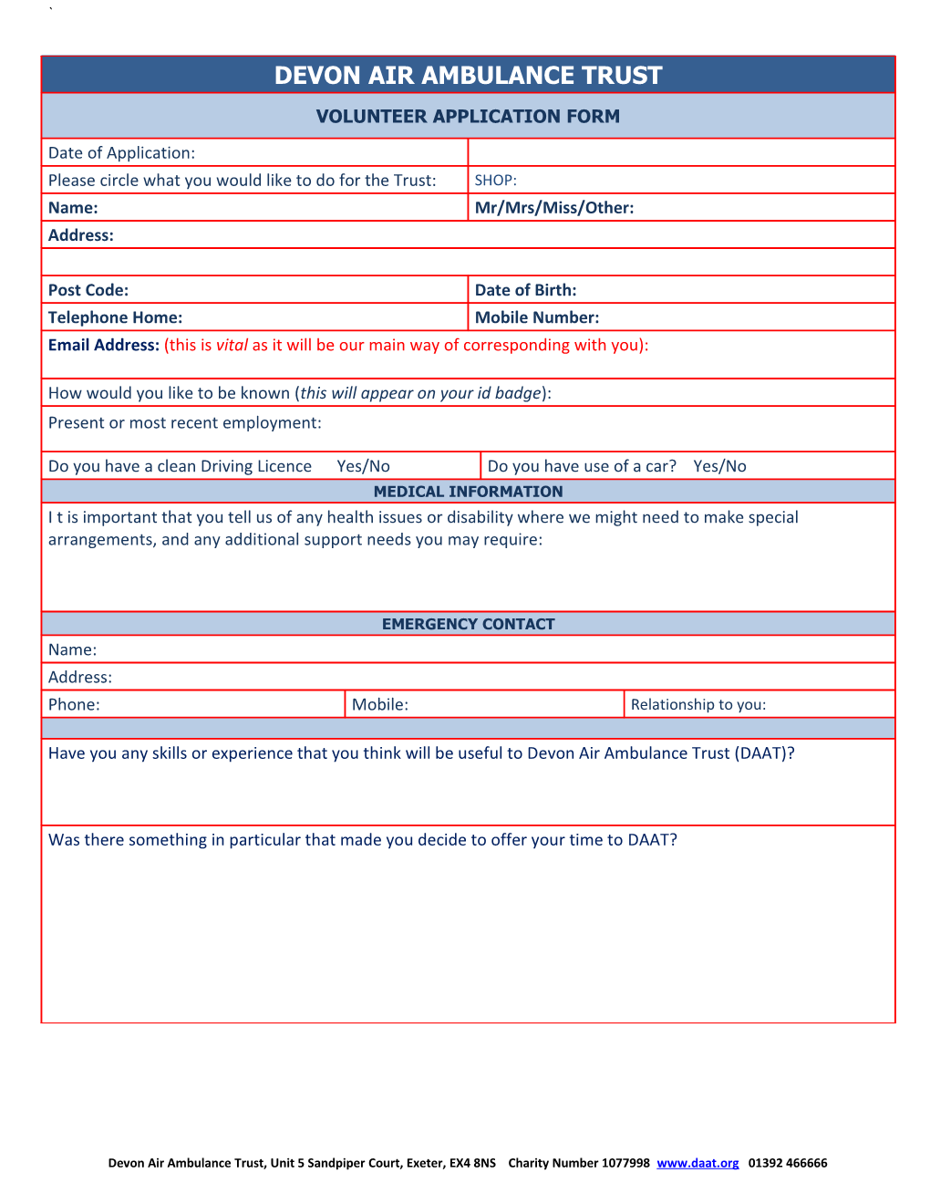 Membership Application Form s1