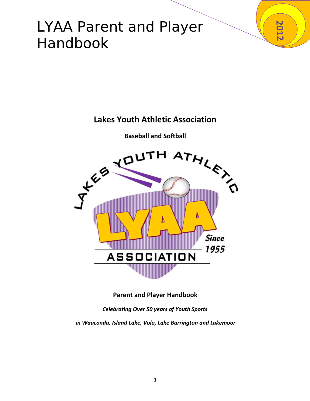 LYAA Parent and Player Handbook