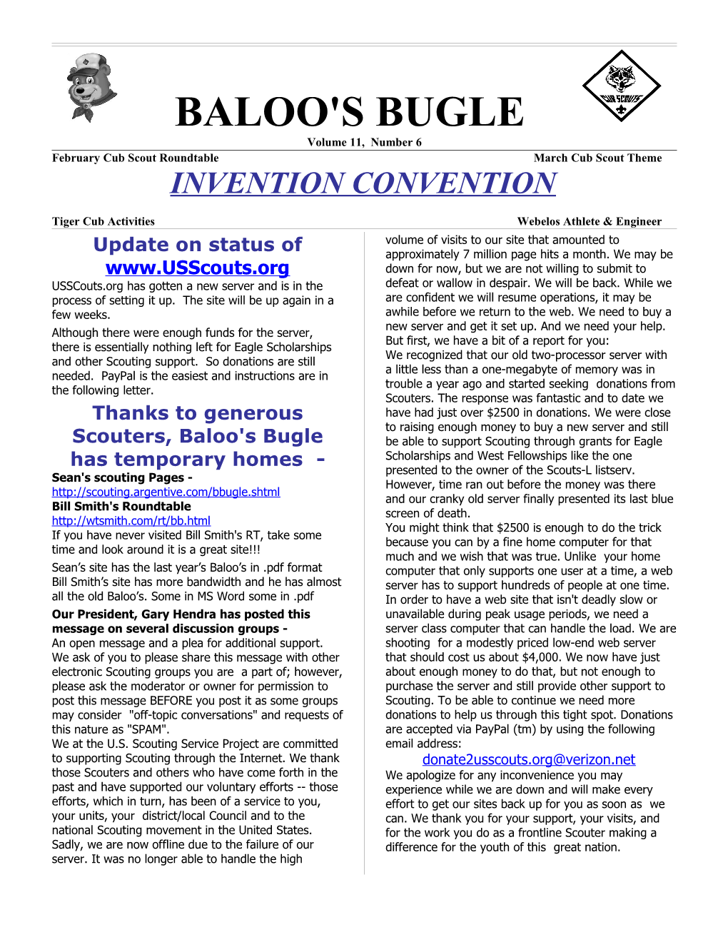 Page 36 BALOO's BUGLE