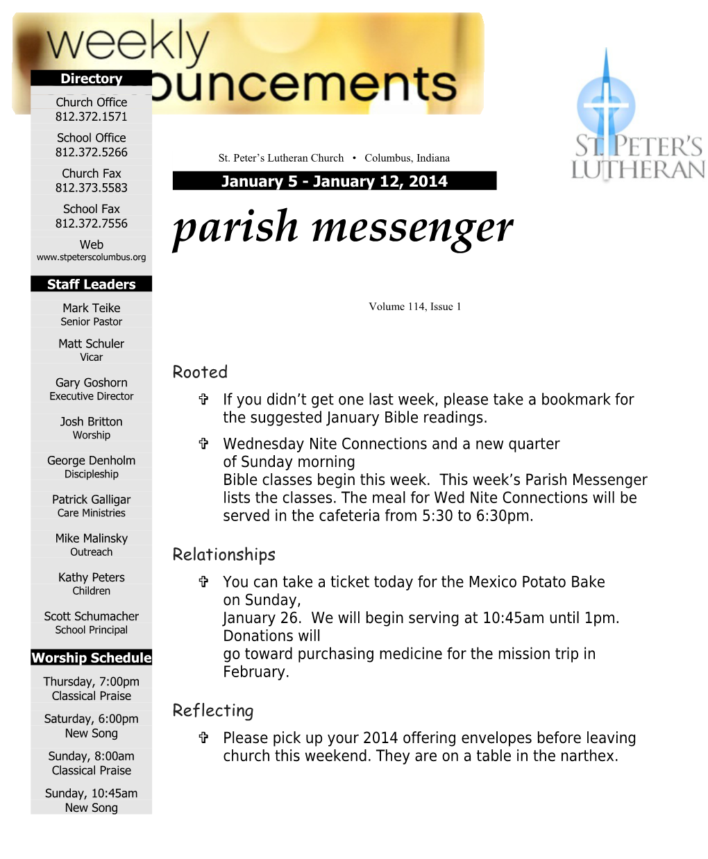 Parish Messenger