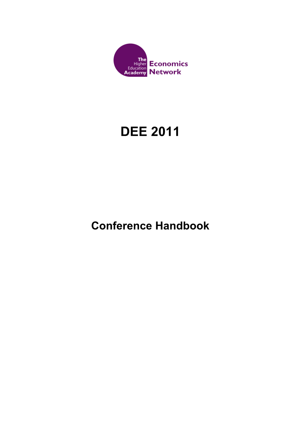 Developments in Economics Education Conference 2011 s1