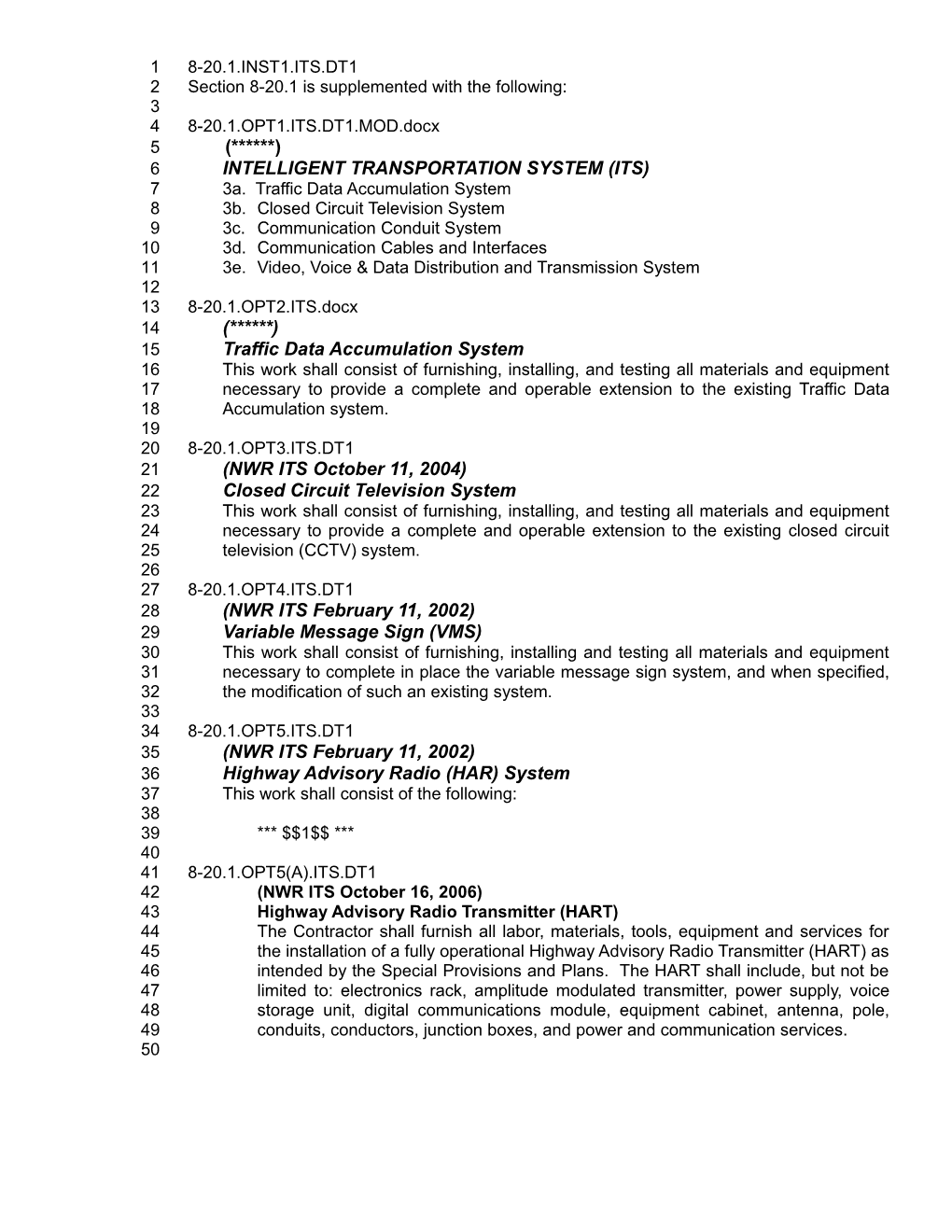 Intelligent Transportation System (Its)