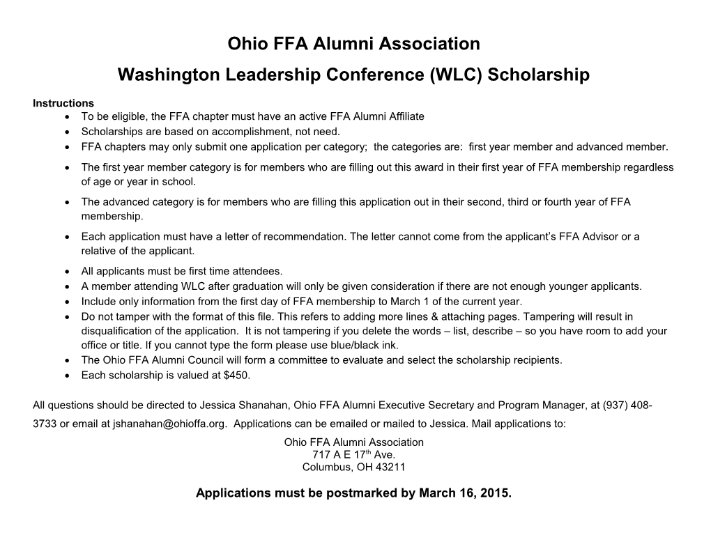 Ohio FFA Alumni Association