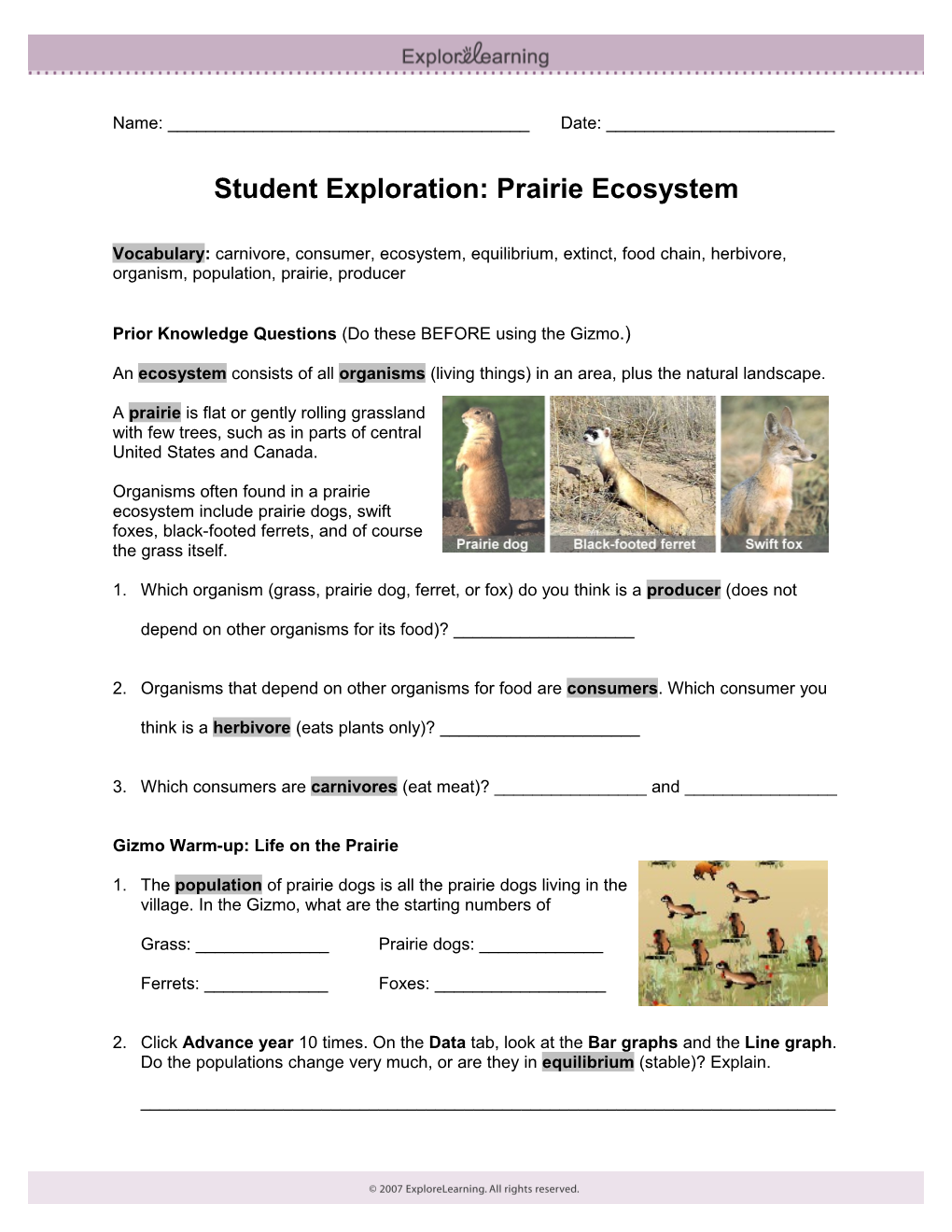 Student Exploration Sheet: Growing Plants s14