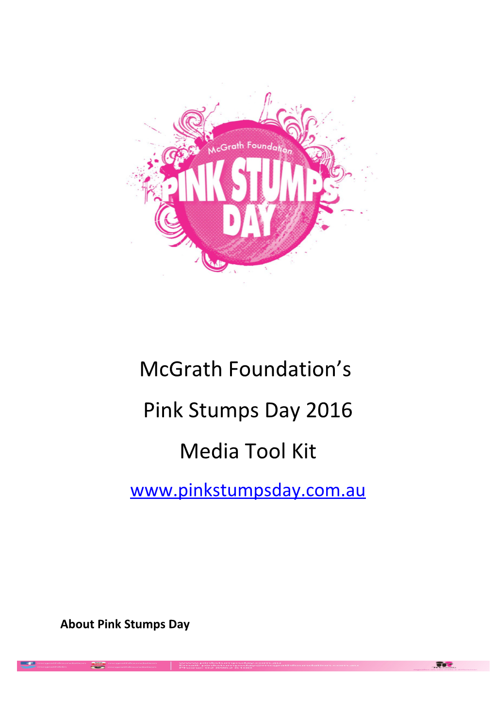 About Pink Stumps Day