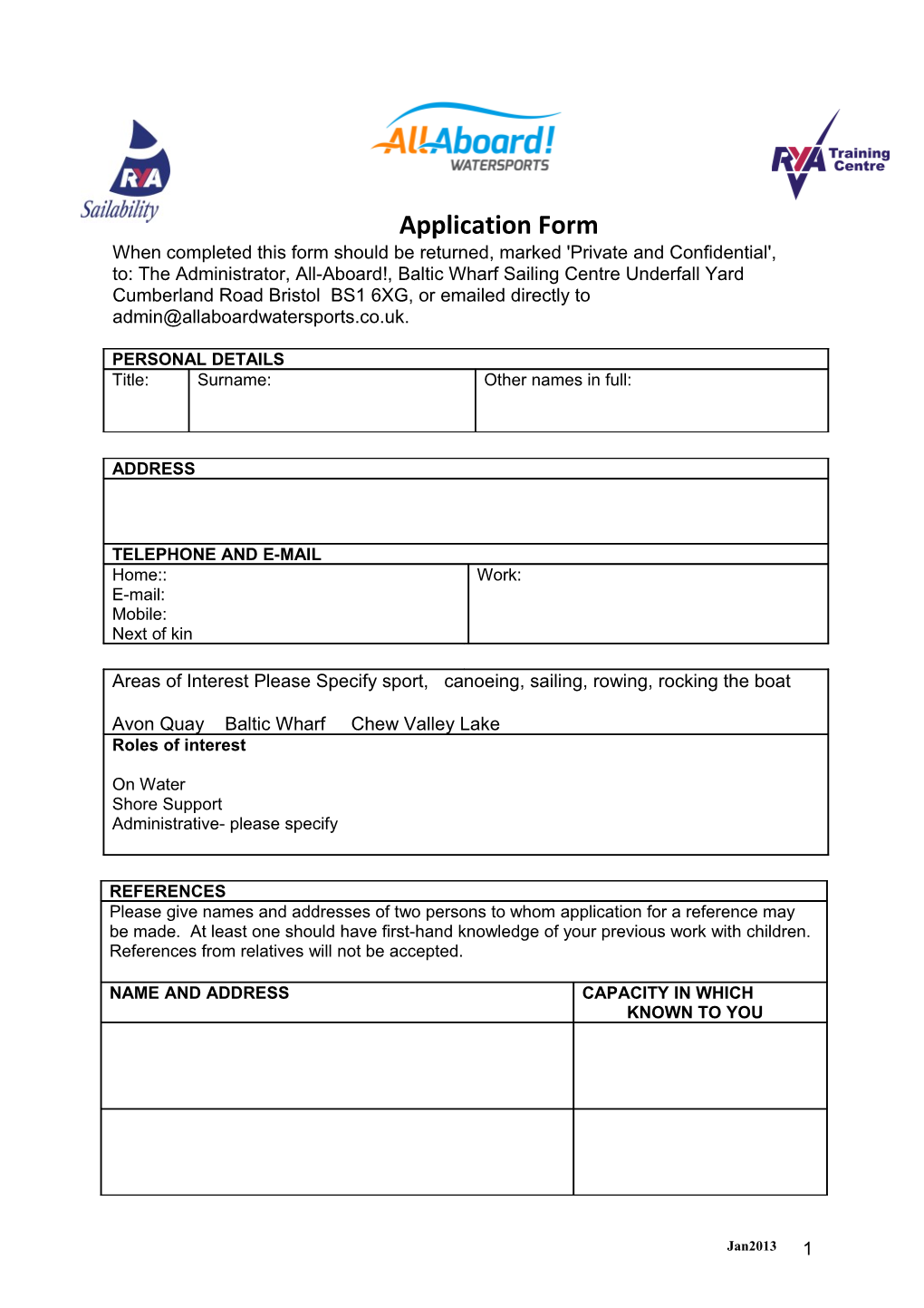 Application Form s25
