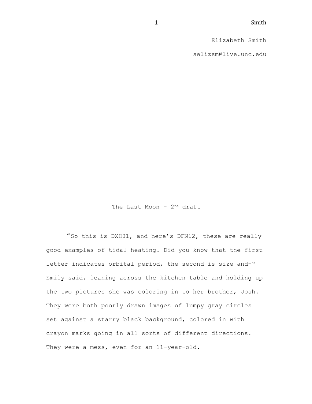 The Last Moon 2Nd Draft