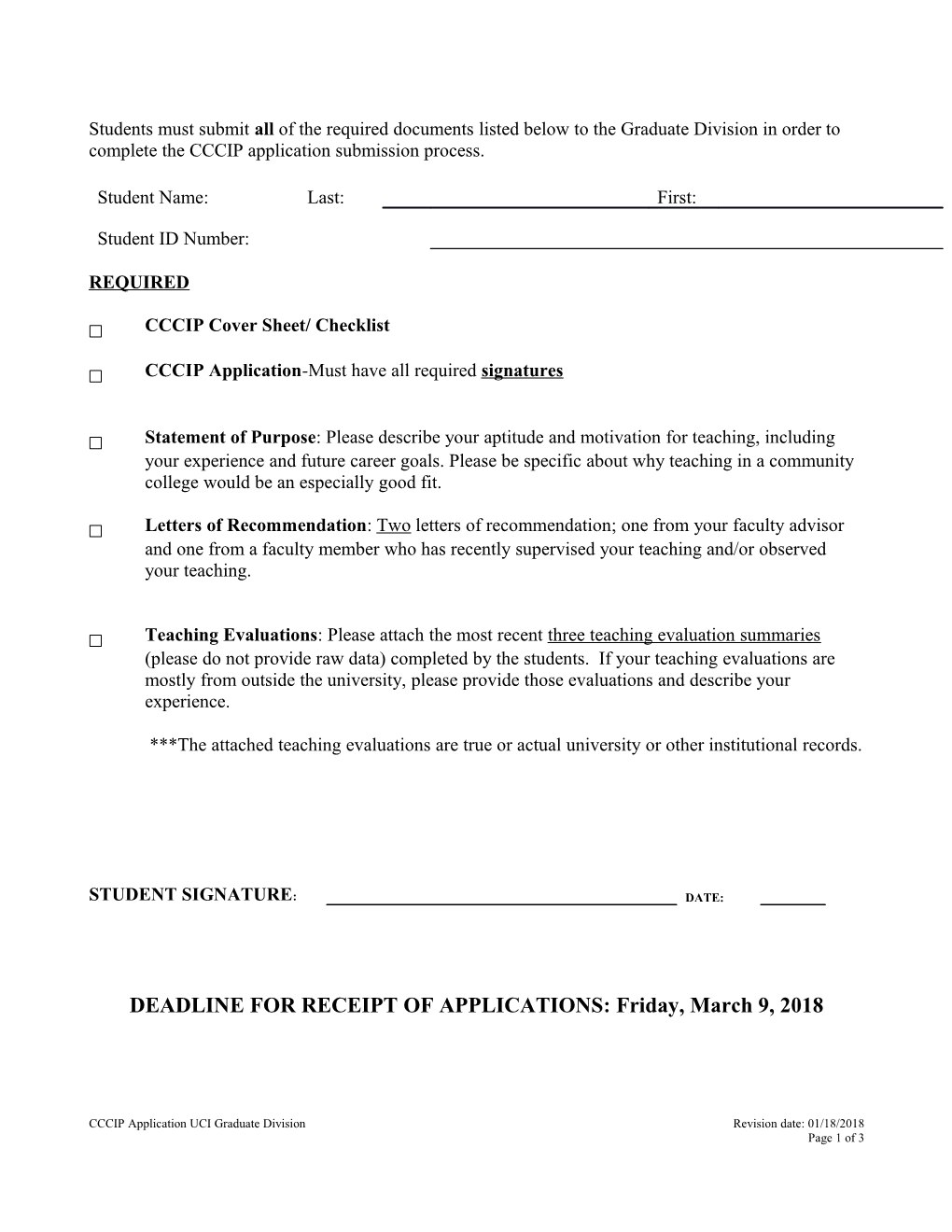 CCCIP Application-Must Have All Required Signatures