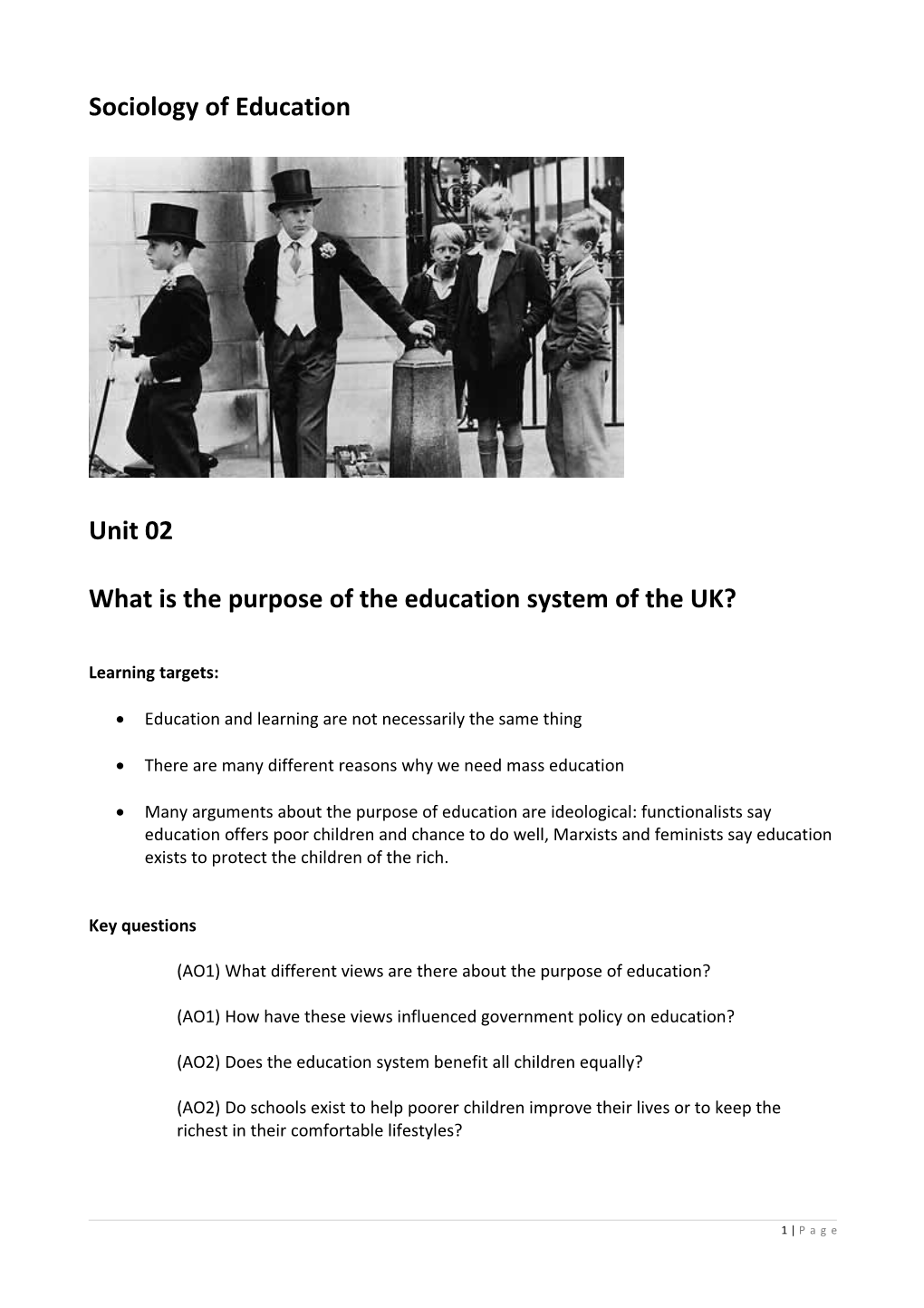 What Is the Purpose of the Education System of the UK?