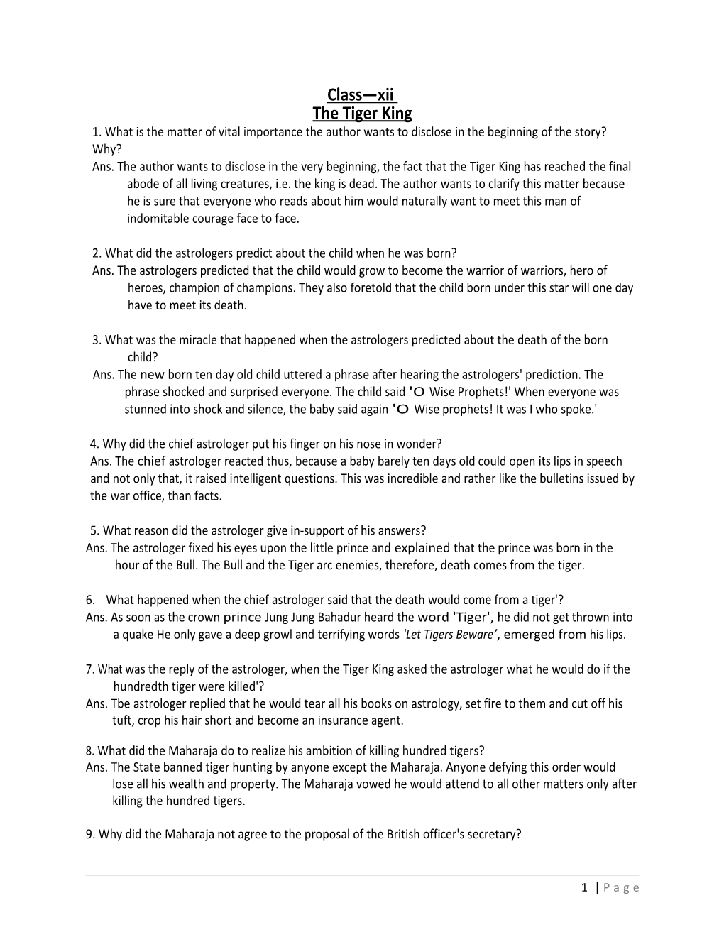 2. What Did the Astrologers Predict About the Child When He Was Born?