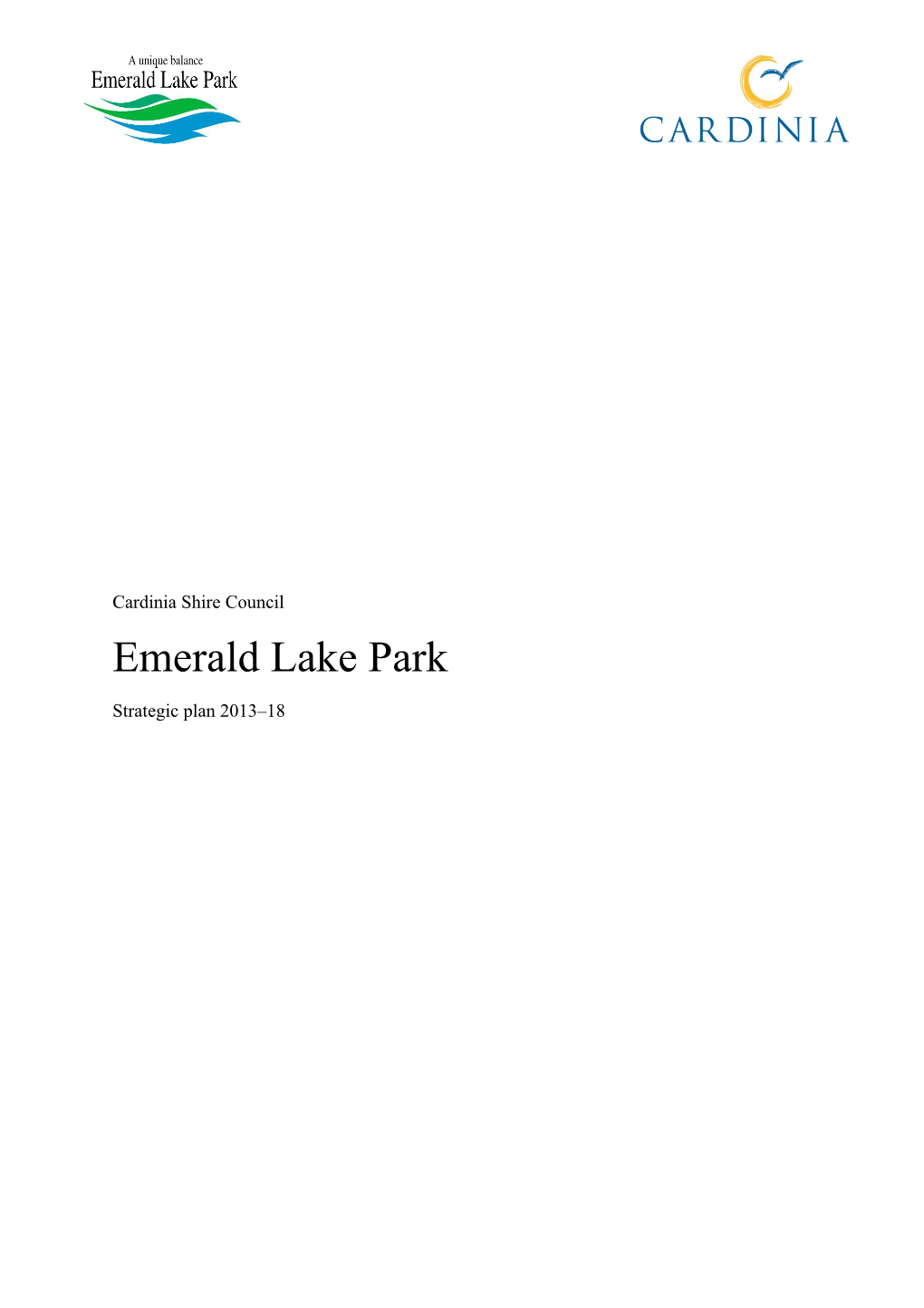 Emerald Lake Park Strategic Plan 2013 18