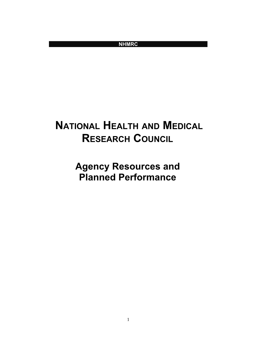 National Health and Medical Research Council