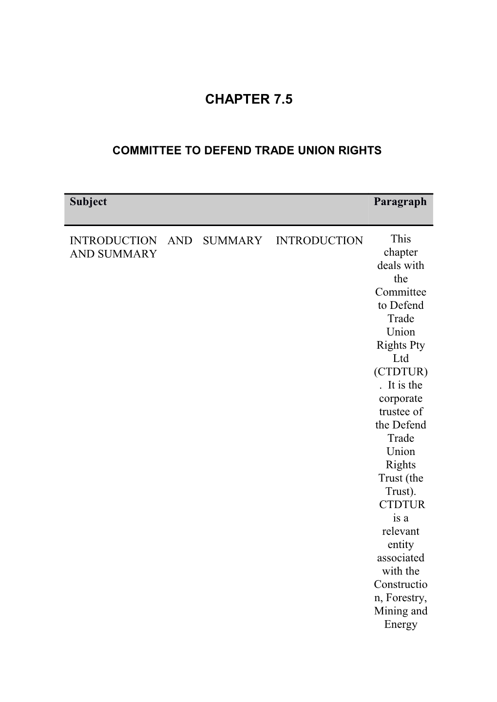 Committee to Defend Trade Union Rights