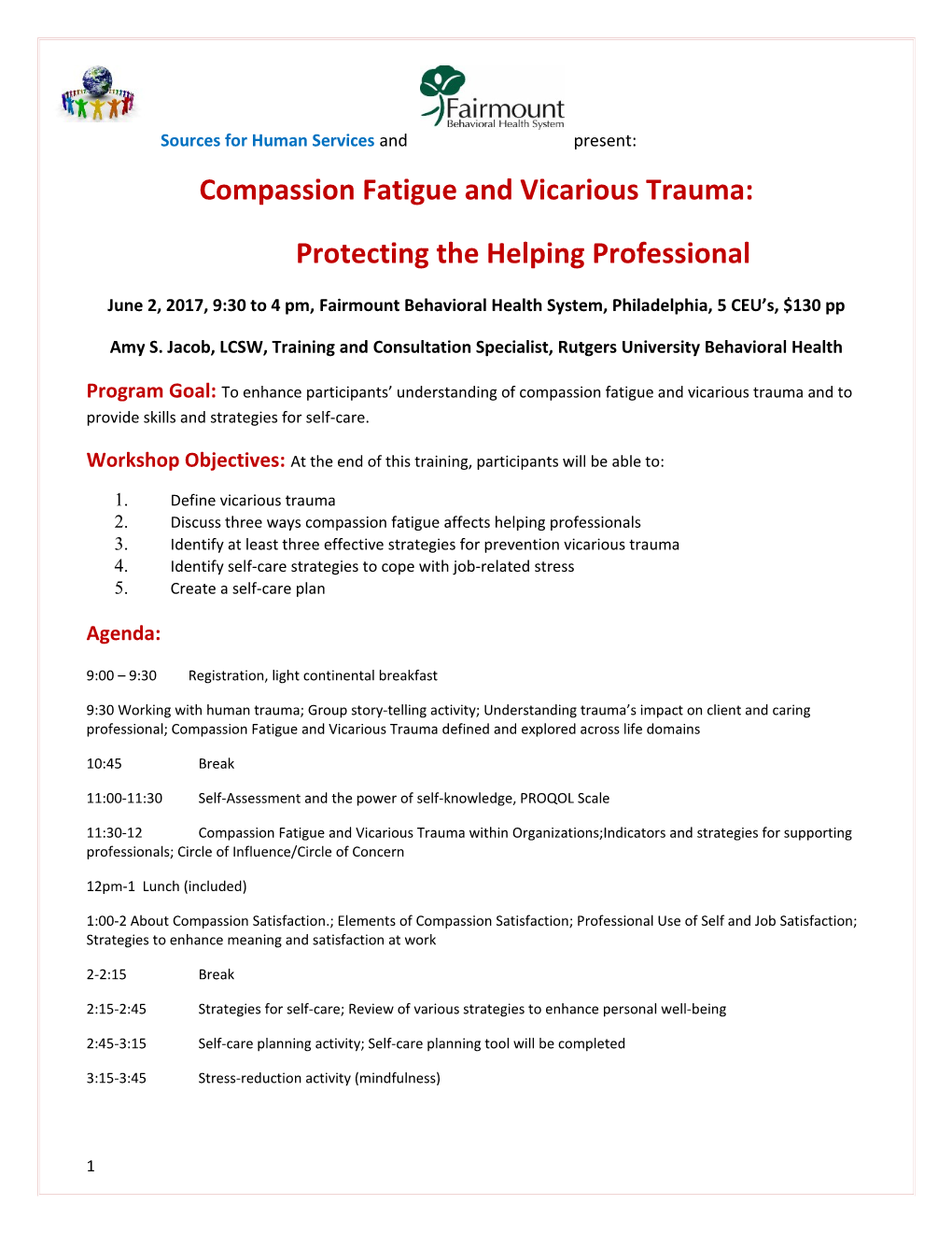 Compassion Fatigue and Vicarious Trauma