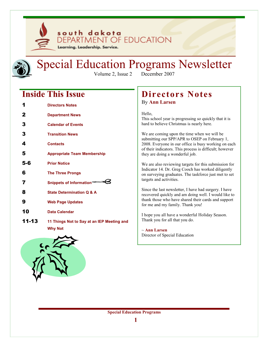 Special Education Programs