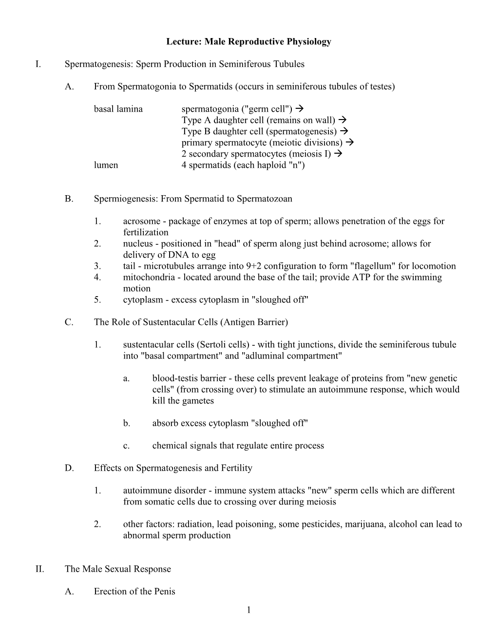 Lecture: Reproductive Physiology