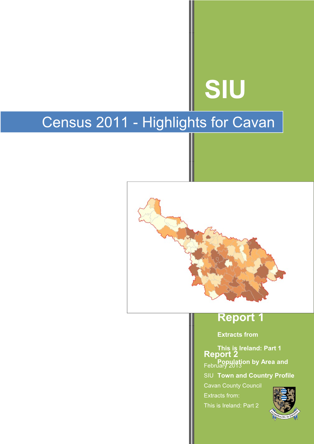 Census 2011 - Highlights for Cavan