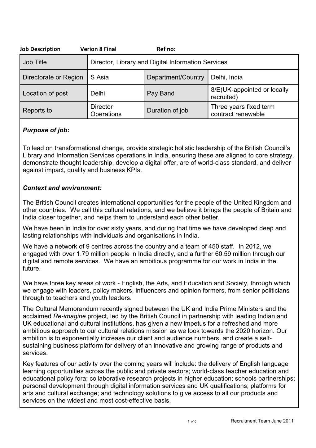 Role Profile Template s4