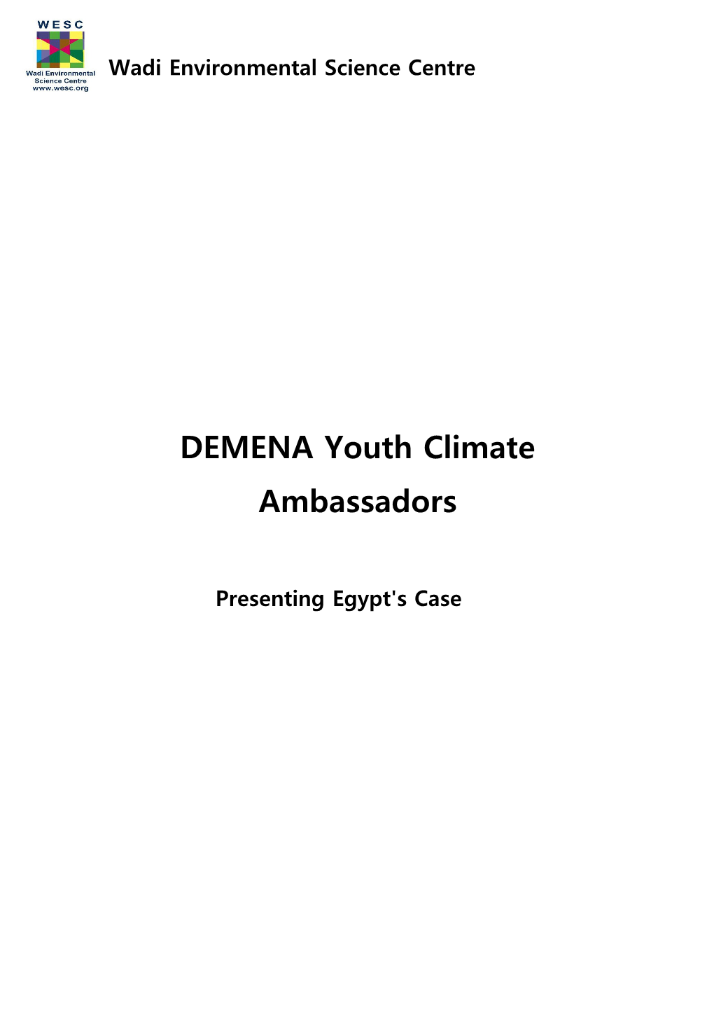 DEMENA Youth Climate Ambassadors