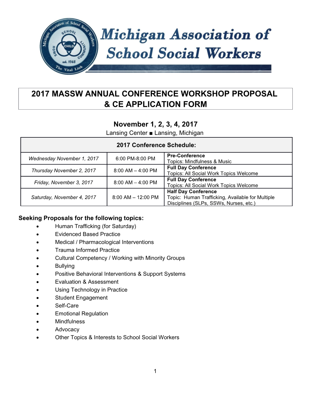 2017Massw Annual Conference Workshop Proposal