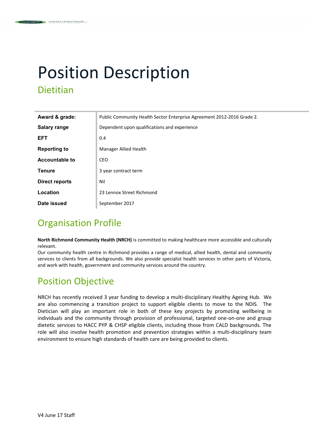 Position Description s42