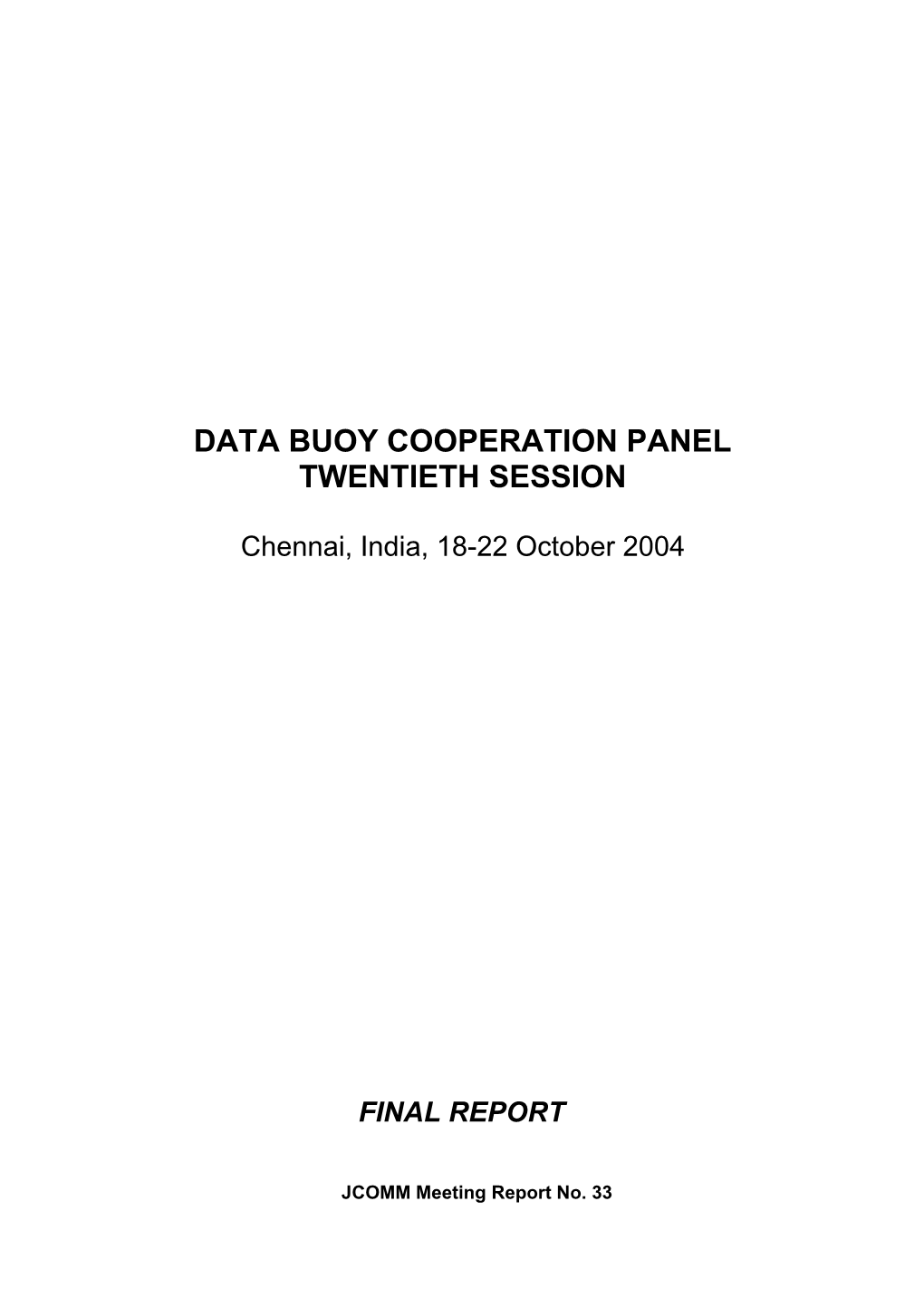 DBCP-20 Final Report