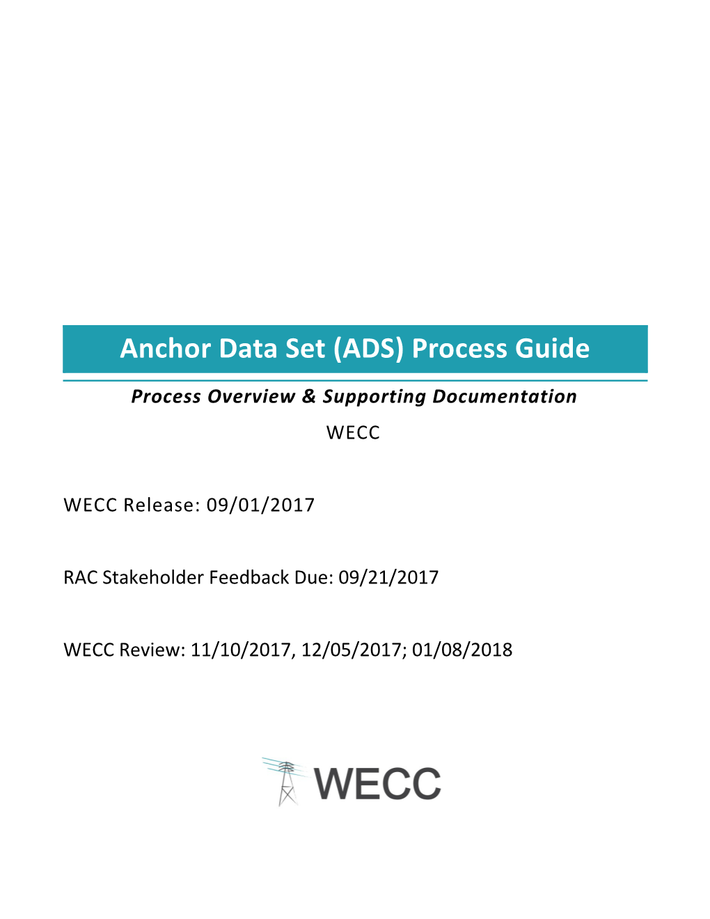 ADS Process Guide 11 10-2017 WECC Ver 3 Clean