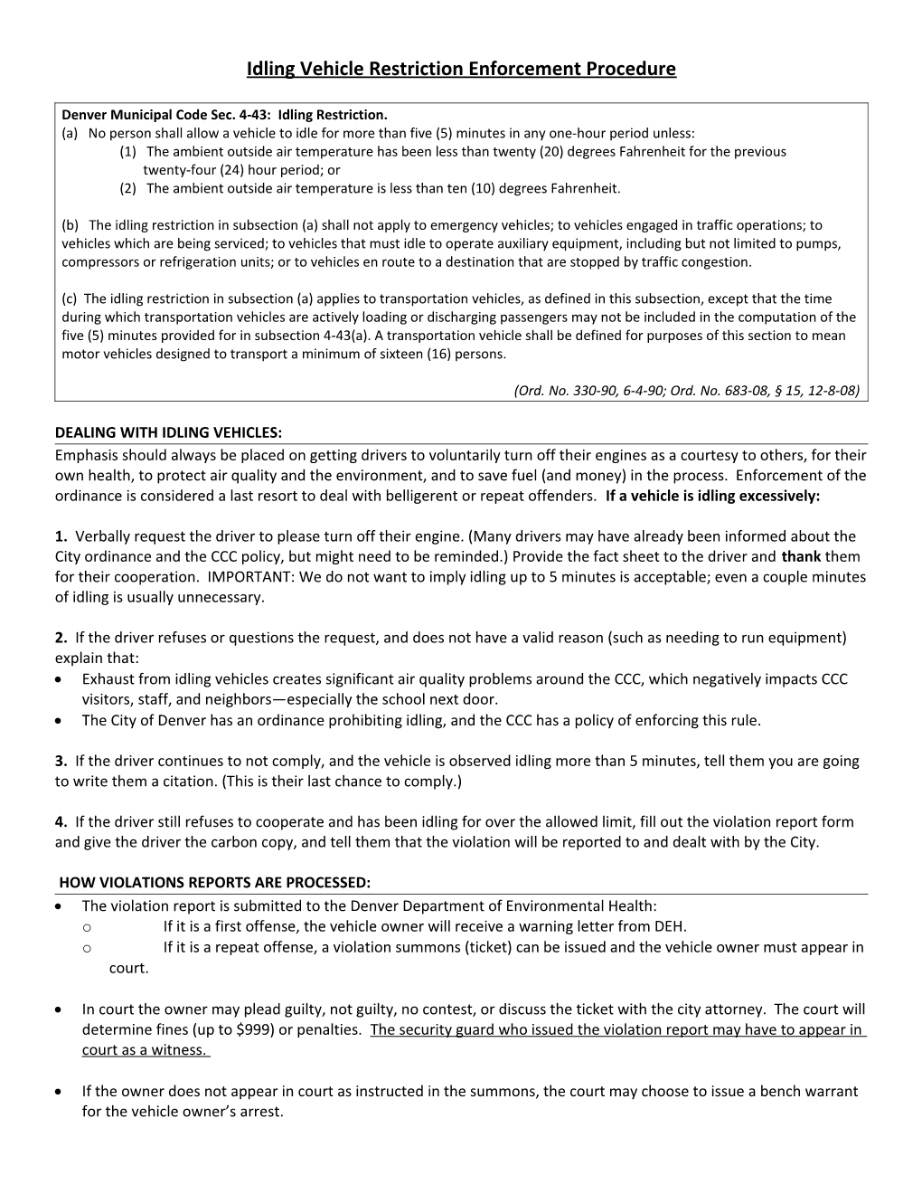 Denver Municipal Code