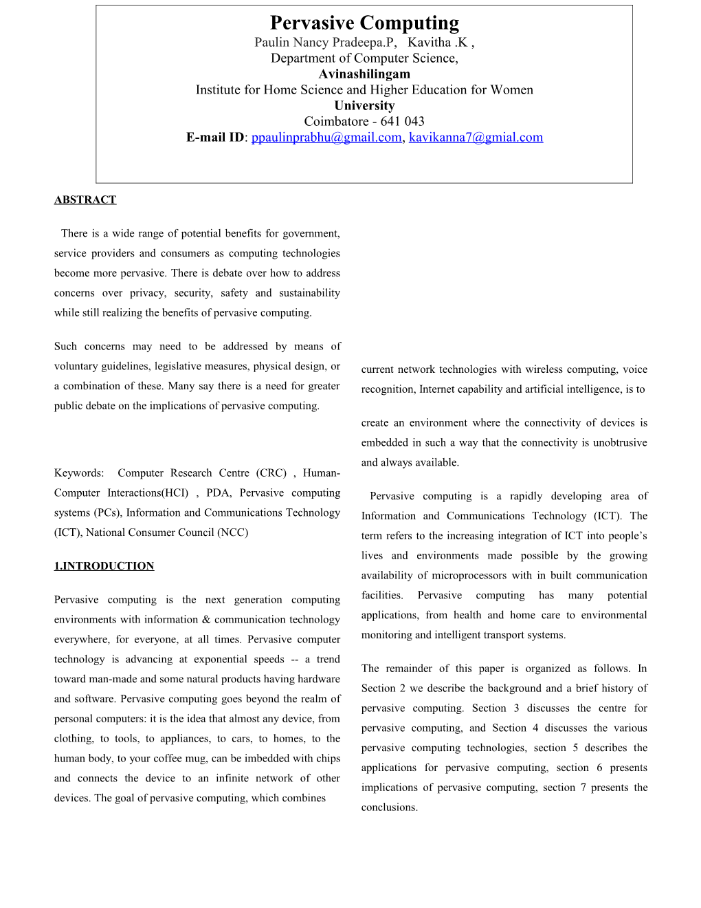 ICGST - Template Paper Title (14-Point Size, Times New Roman, Bold and Cantered Over Two