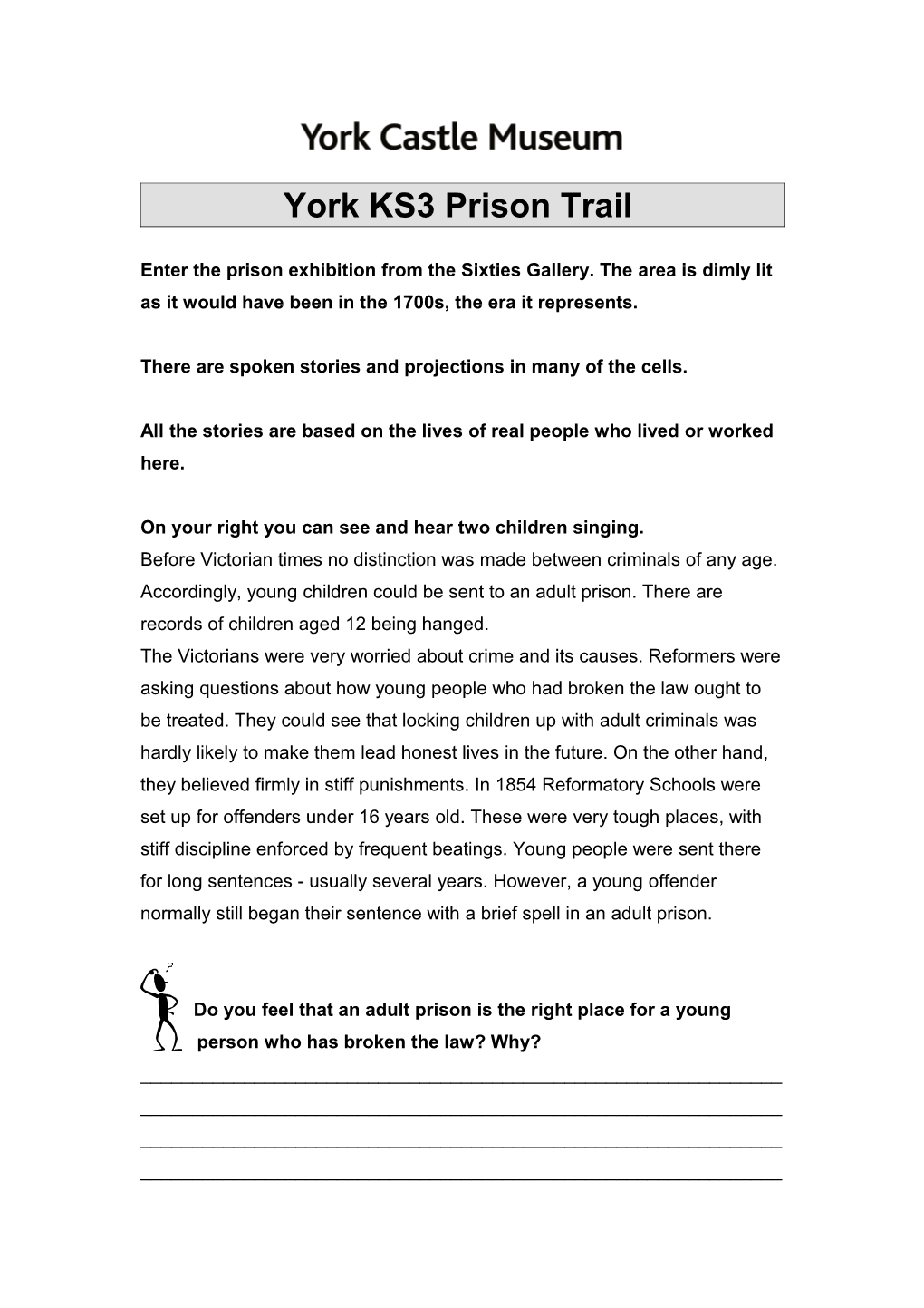 York Prison Trail KS3