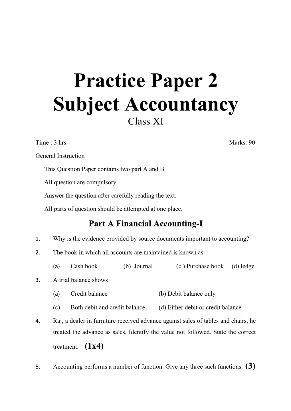 Practice Paper 2