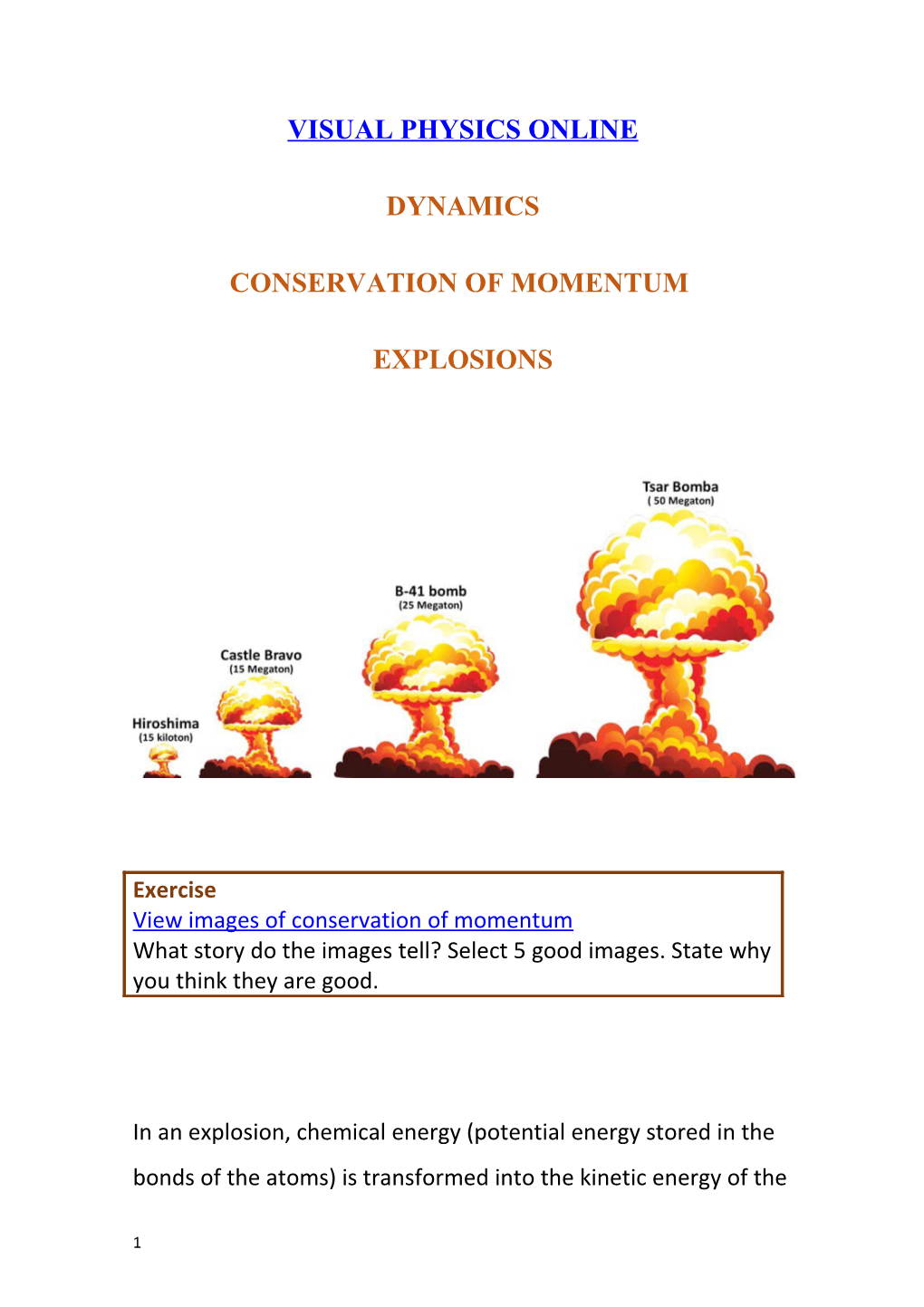 Visual Physics Online