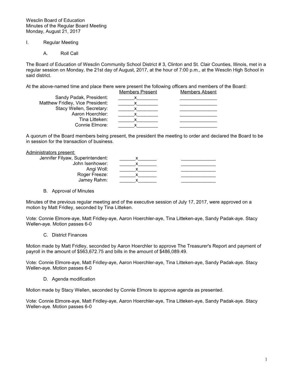 Minutes of the Regular Board Meeting s1