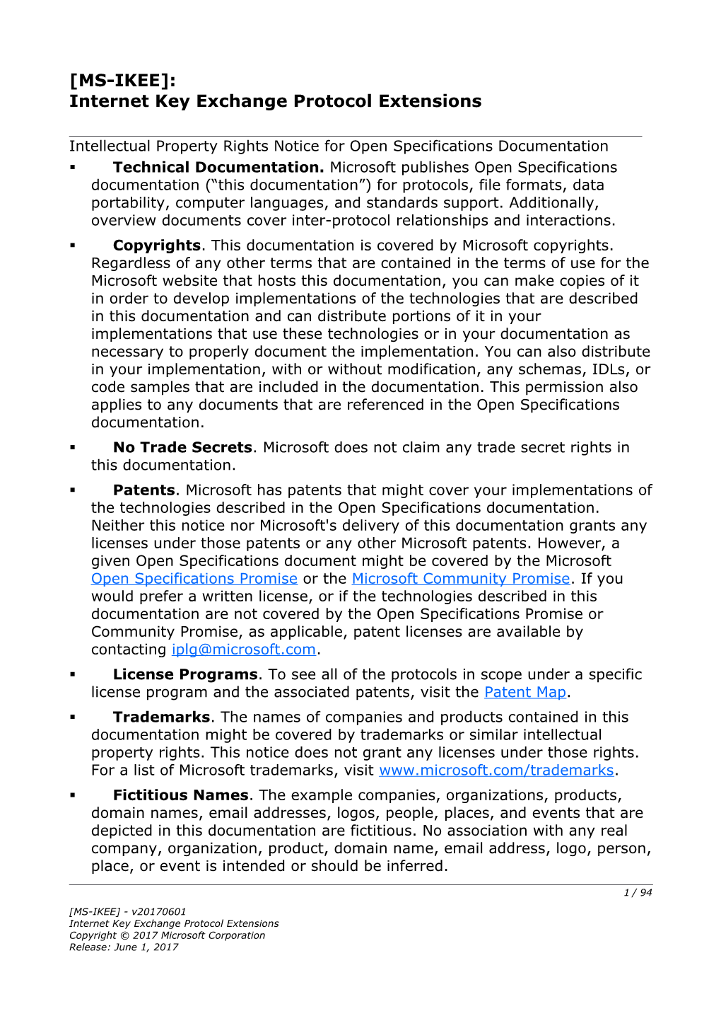 Internet Key Exchange Protocol Extensions