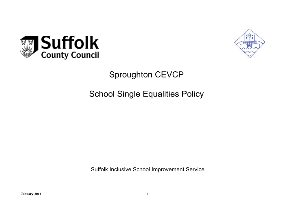 Sample School Model Equalities Policy